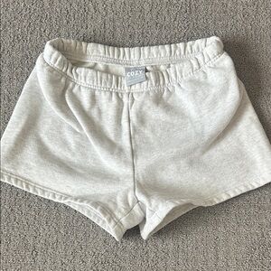 Aritzia Cozy Light Heather Gray Athletic Lounge Shorts